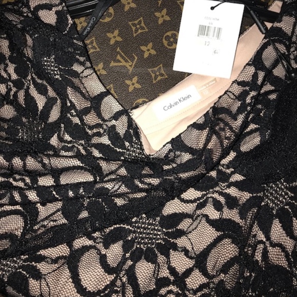 Calvin Klein Black lace cocktail dress - Picture 4 of 4